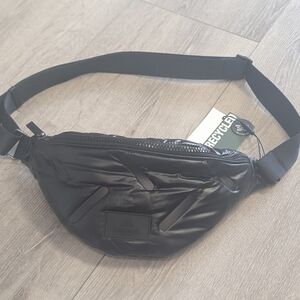 Adidas Black Quilted Belt Bag